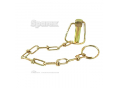 SQ HEAD LINCH PIN & CHAIN 14MM