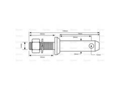 MOUNTING PIN CAT 2 X 3/4'NF