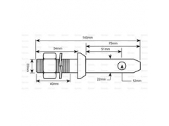 MOUNTING PIN CAT 1 X 7/8'NF